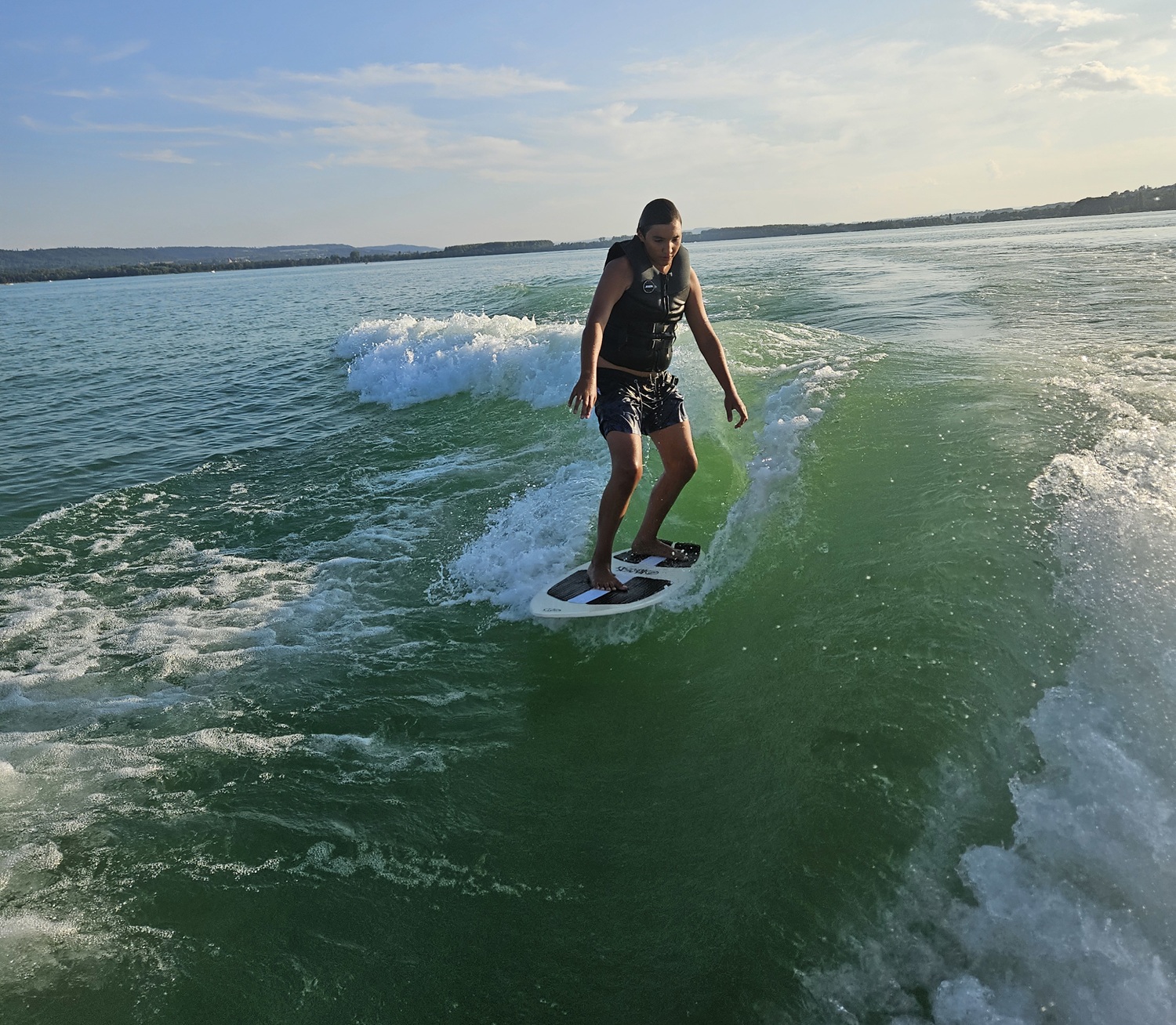 Wakesurf-Fortschritte auf dem Murtensee